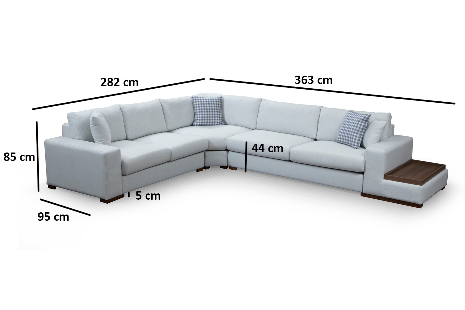 Modernes Ecksofa Weiß 8