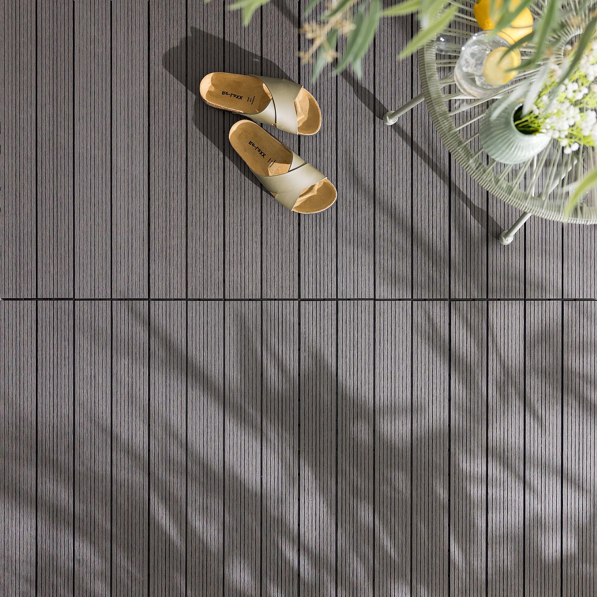 Terrassenfliese Thish 6er-Set Grau 2