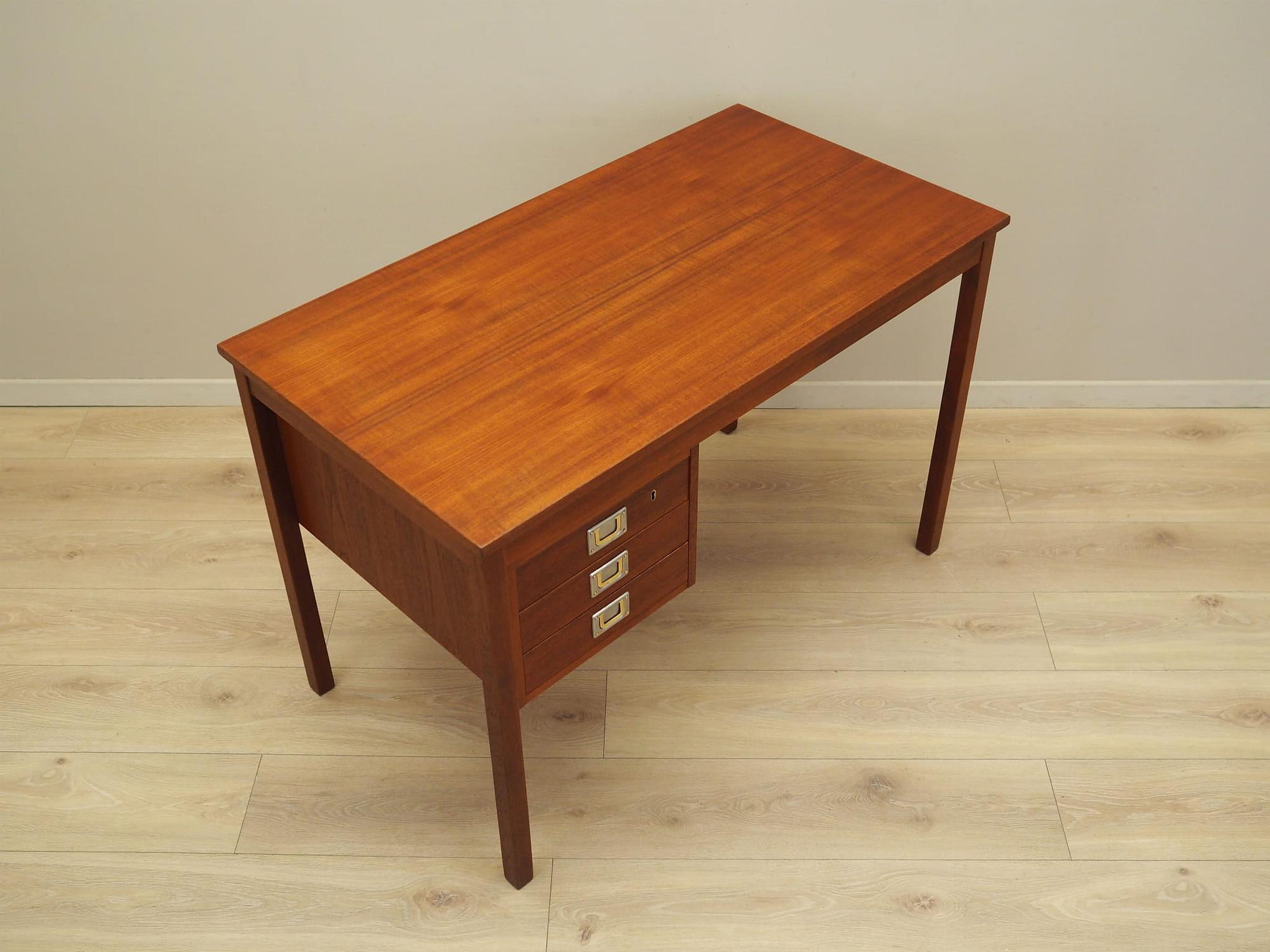 Schreibtisch Teakholz 1960er Jahre 5