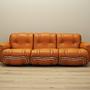 Space Age 3-Sitzer Sofa Orange 1960er Jahre 3