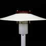 Vintage table lamp metal white 1960s 2