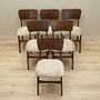 6x Chair Set Brown 1960s 4