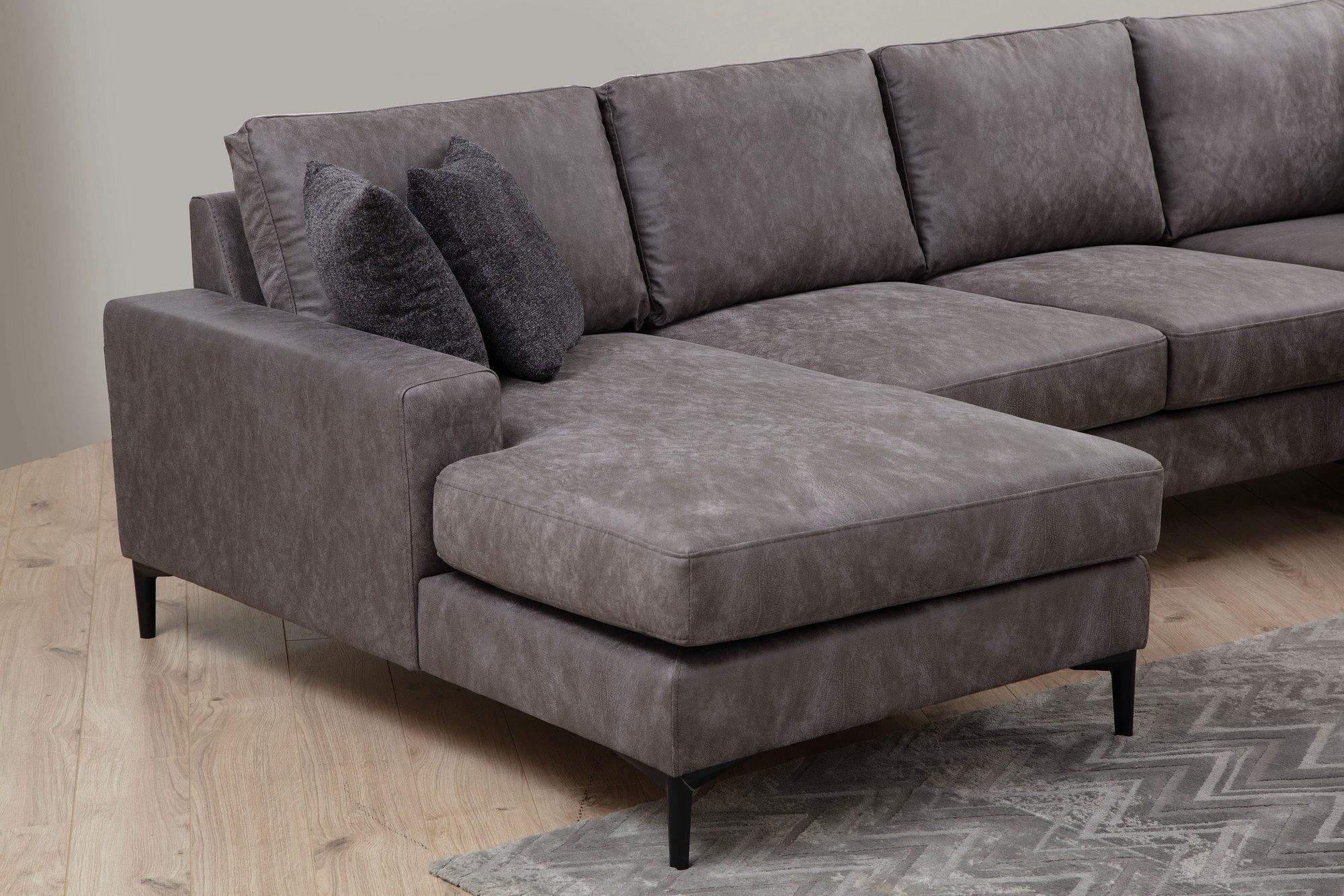 Porto Corner Sofa Charcoal 1