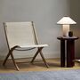 X HM10 Loungesessel Holz Rattan Creme 2