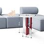 Luna Beitstelltisch Weiß Braun 6