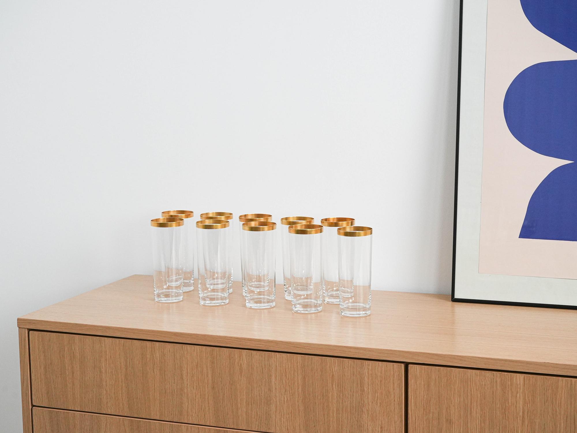 Kristallgläser-Set Transparent 1970er Jahre 1