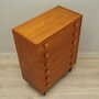 Vintage chest of drawers Teak wood Brown 1960s 5