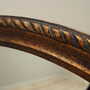 Vintage mirror wooden frame brown 1960s 3