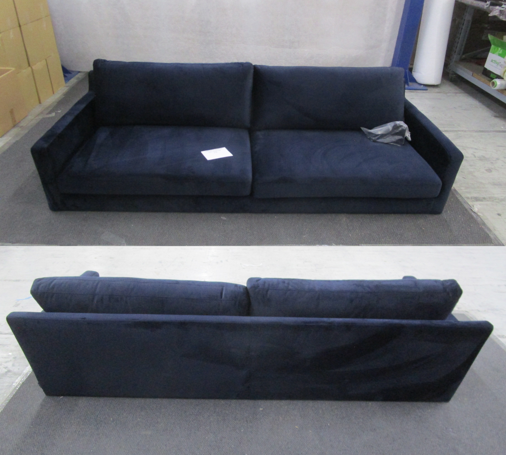 Astha Sofa 3-Sitzer Velour Lux Navy 5