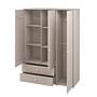 Kleiderschrank Extra Hoch Holz Grau 5