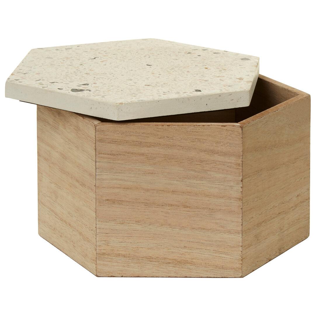 Mimo Große Terrazzo Deckel Schmuckkästchen
 1