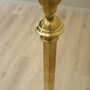Vintage Stehleuchte Glas Metall Gold 1920er Jahre 8