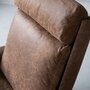 Vintage Reinhold Adolf Sessel & Hocker Leder Stahl Braun 9