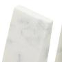 2x Marris White Marble Buchstützen
 2