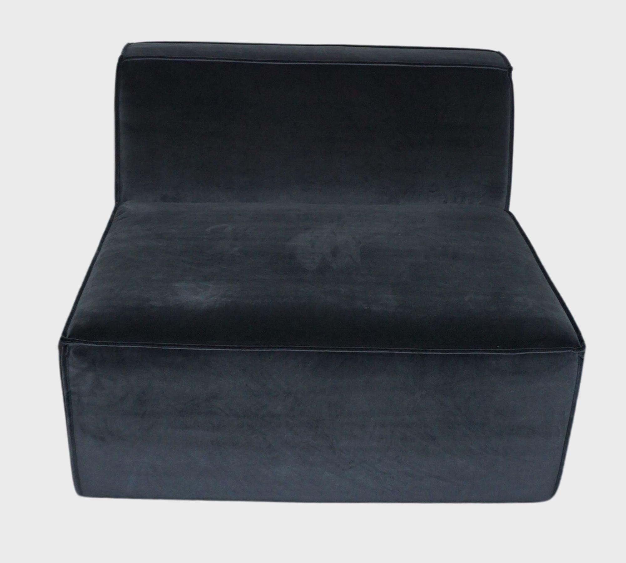 Dane 1-seater Module Velour Matt Dark Grey 4