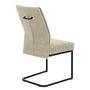 2x cantilever chair fabric beige 4