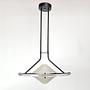 Deckenlampe Milchglas Plexiglas 1980er Jahre 6