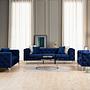Como Sofa 3-seater Navy Blue 5