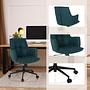 SOLAO LIFE Office Chair Swivel Fabric Dark Blue 3