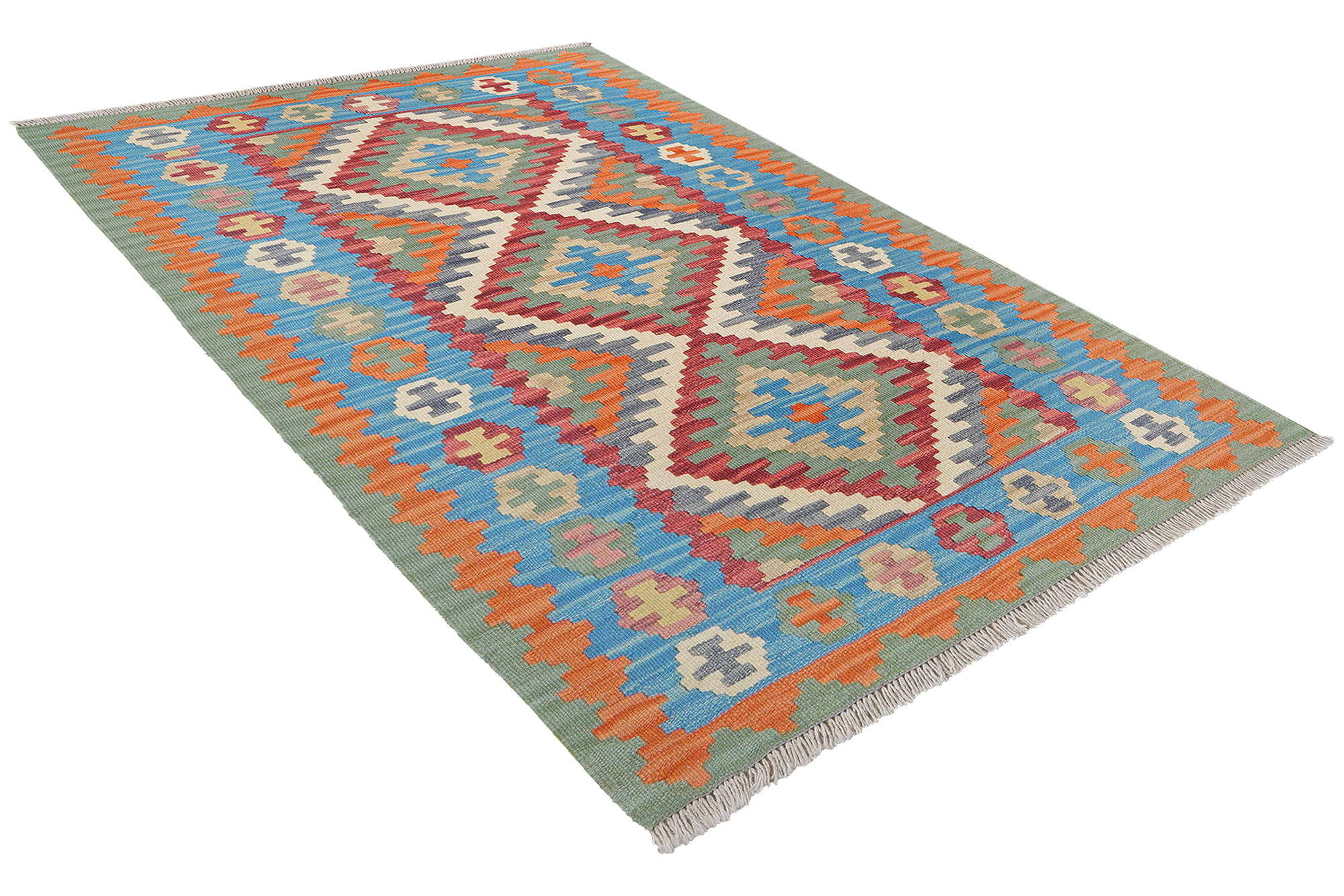 Tappeto Kilim Gashgai Lana Multicolore 2