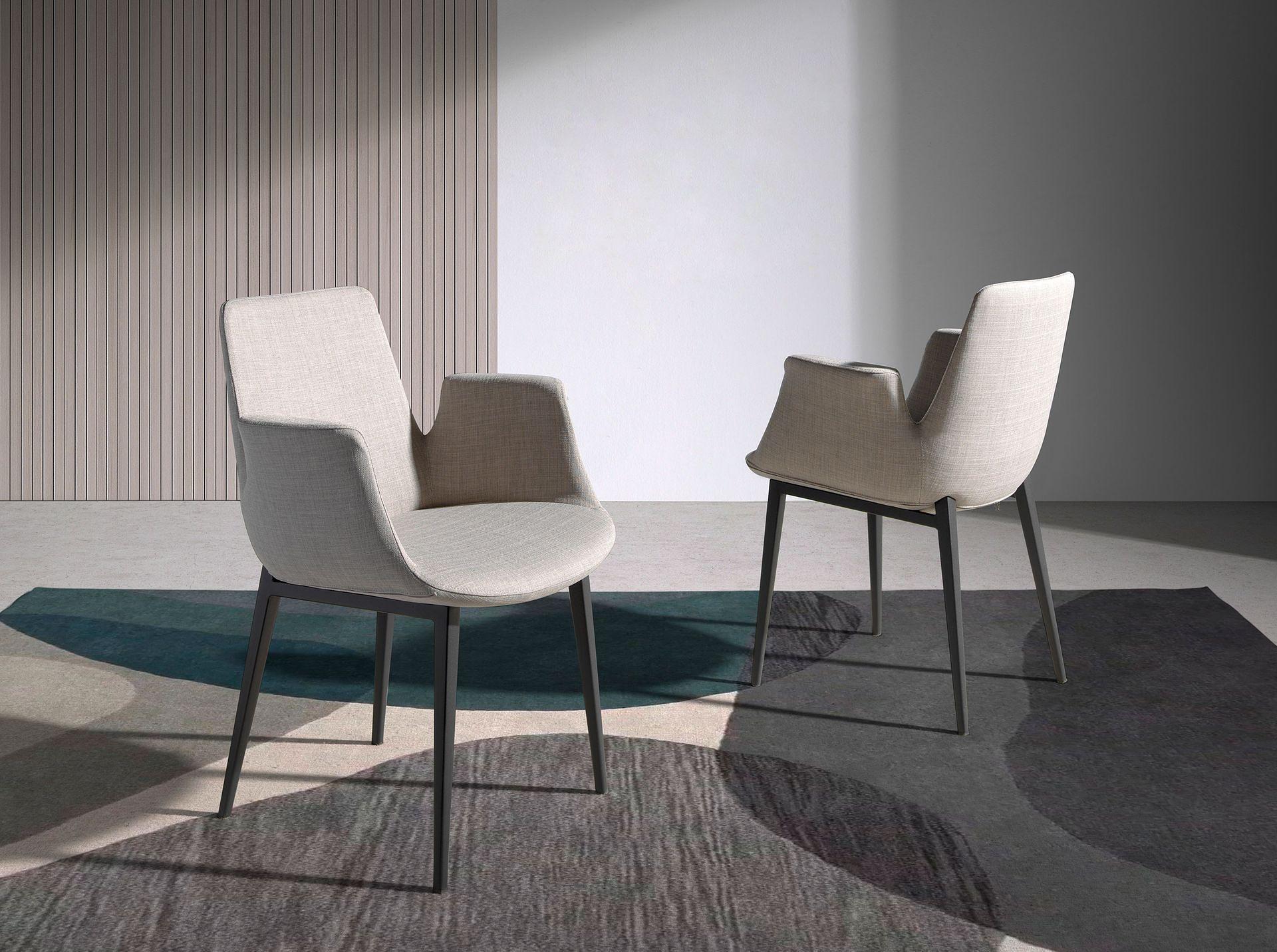 Dining chair fabric grey 1