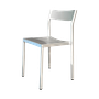 2x Type Chair 2 Outdoorstühle Aluminium Silbergrau 0