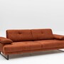 Sofa 3-Sitzer Textil Orange 8