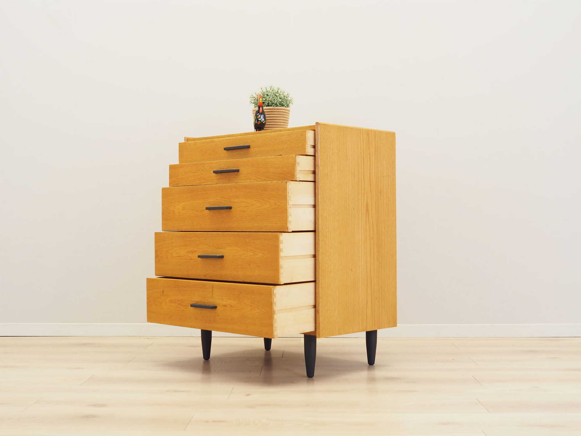 Vintage Kommode Eiche Braun 1960er Jahre 3