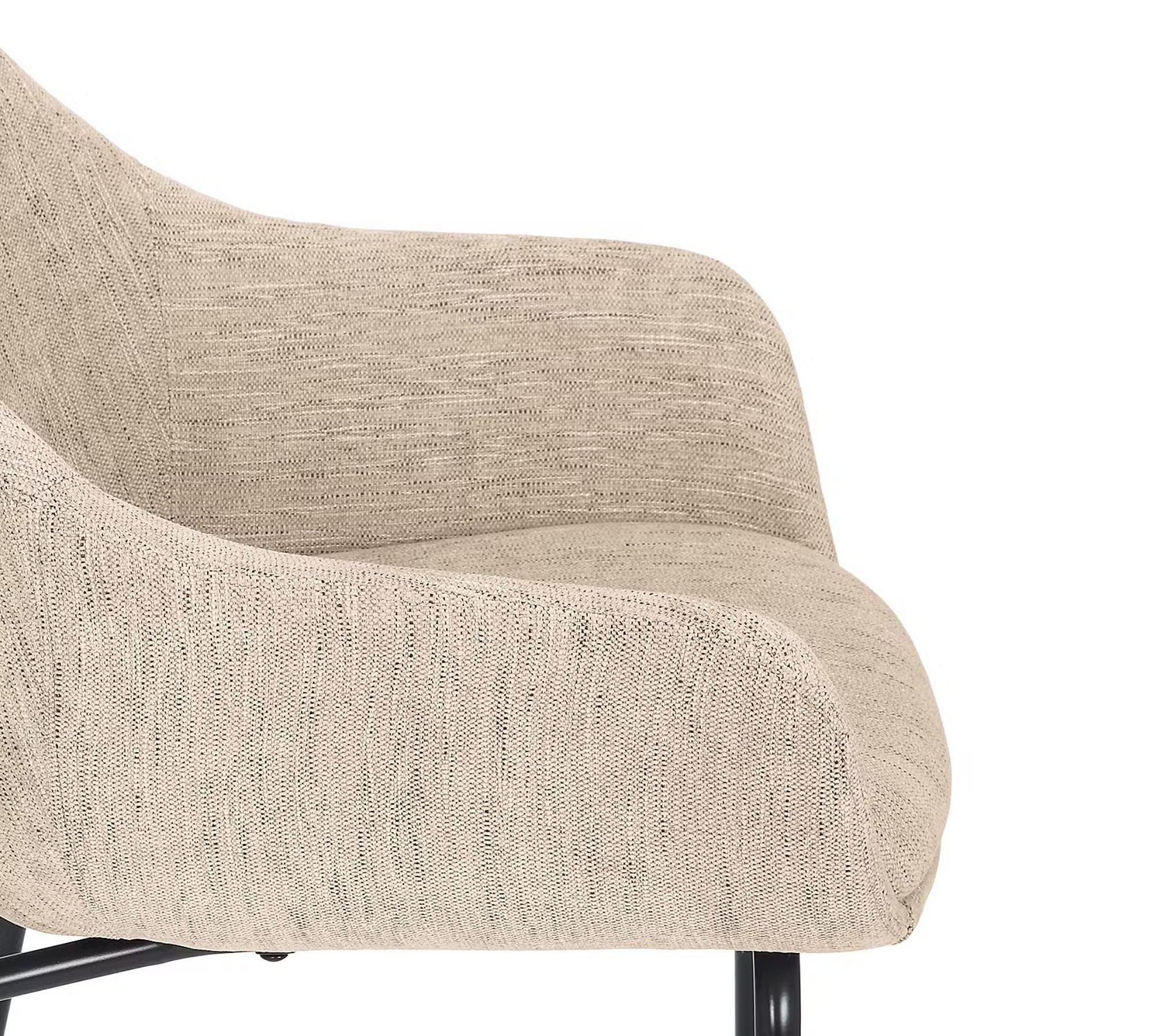Polsterstuhl Textil Beige 7