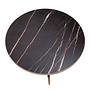 Round coffee table marble steel 5