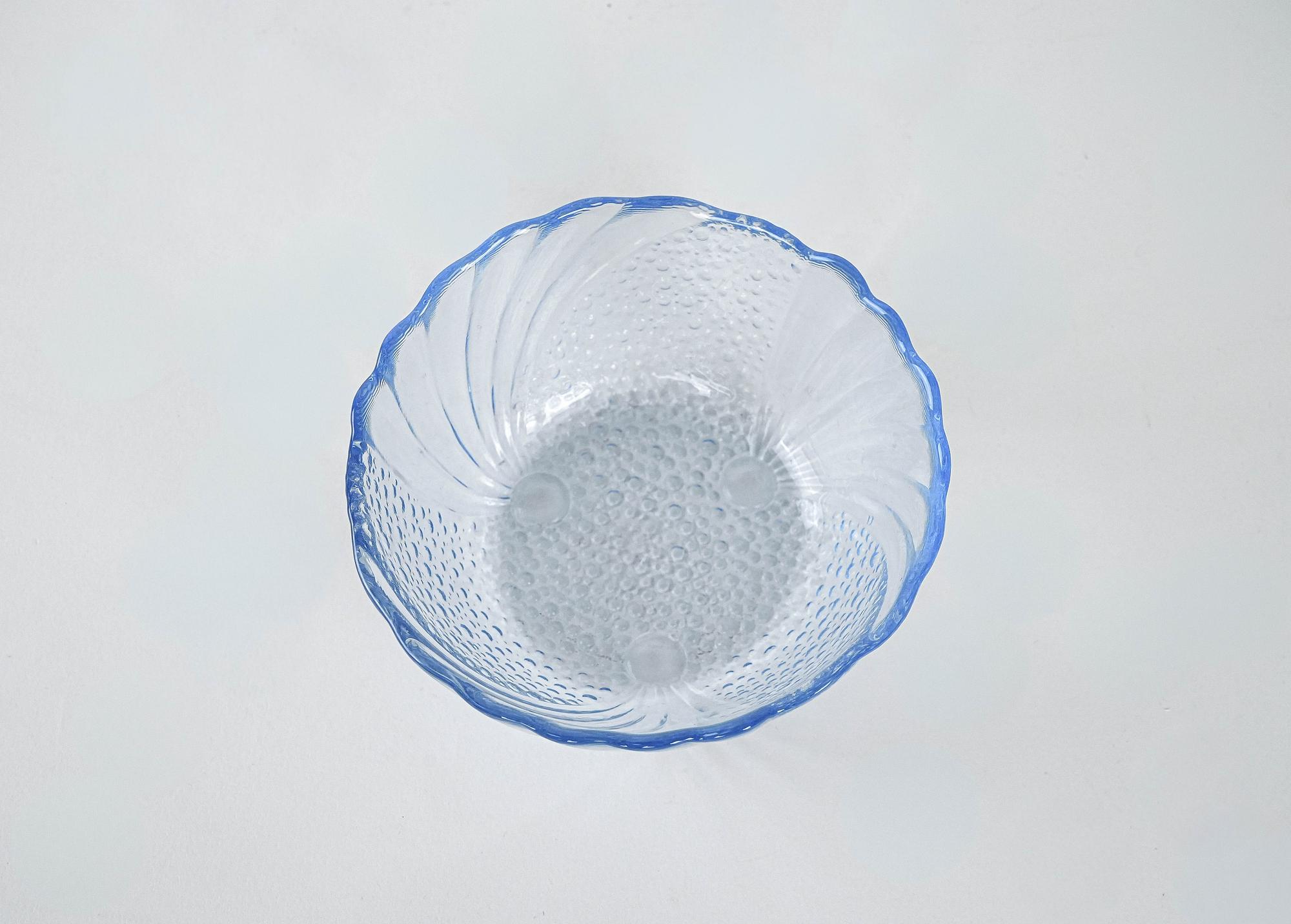 Glass bowl set Transparent 1970s 6