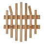 Garderobenpaneel Woods Cross Typ D Massivholz Braun 0