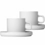 2x Pilar Kaffeetasse mit Untersetzer Moonbeam 0