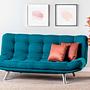 Misa Sofa Bed 3-seater Petrol Green 1
