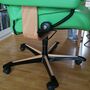 Sessel Leder Holz Grün 6