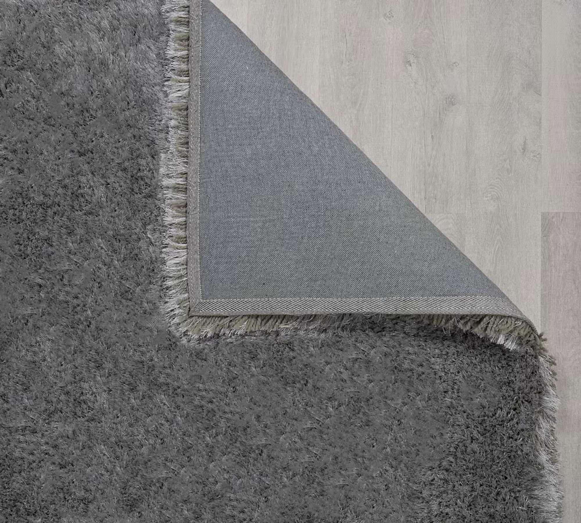 Pearl Teppich Kunstfaser Grau 120 x 170 cm 2
