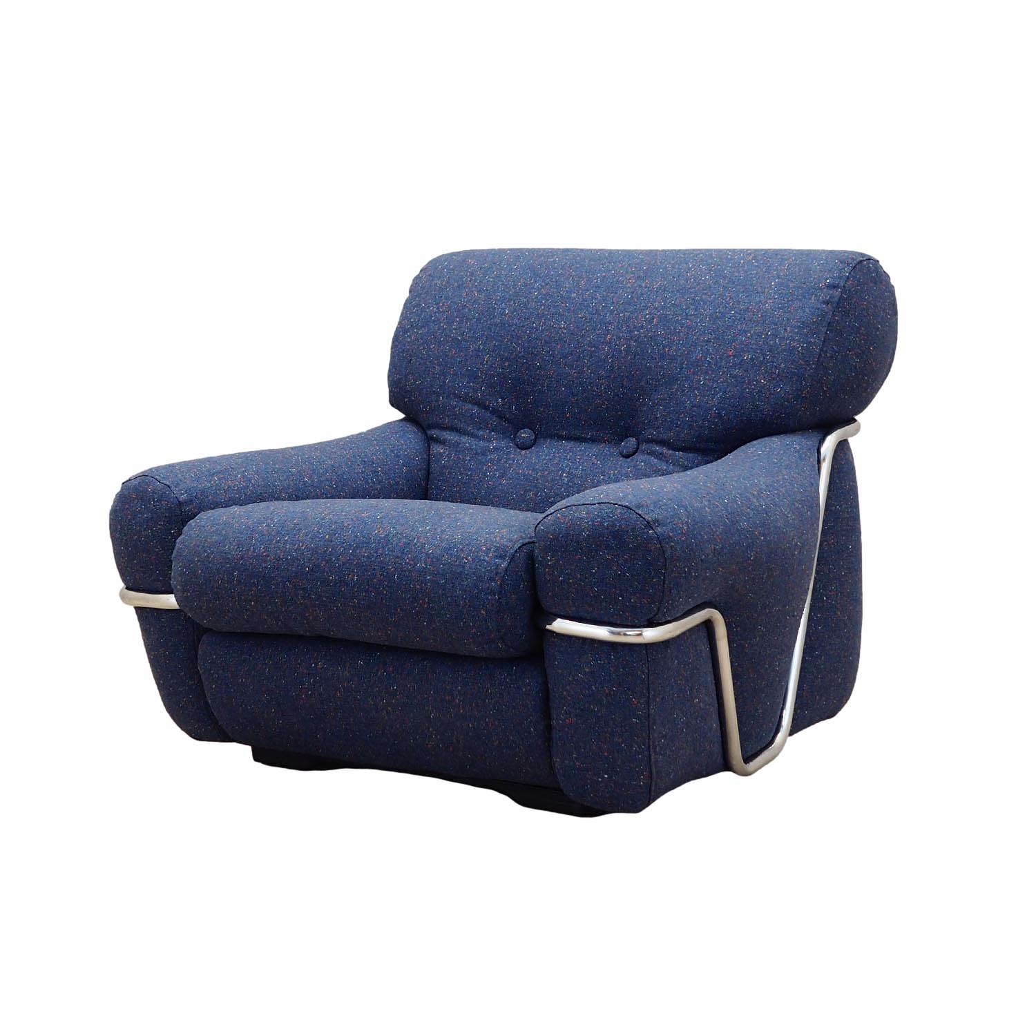 Space Age Sessel Blau 0