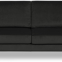 Portobello Sofa 3-Sitzer Samt Metall Schwarz 1