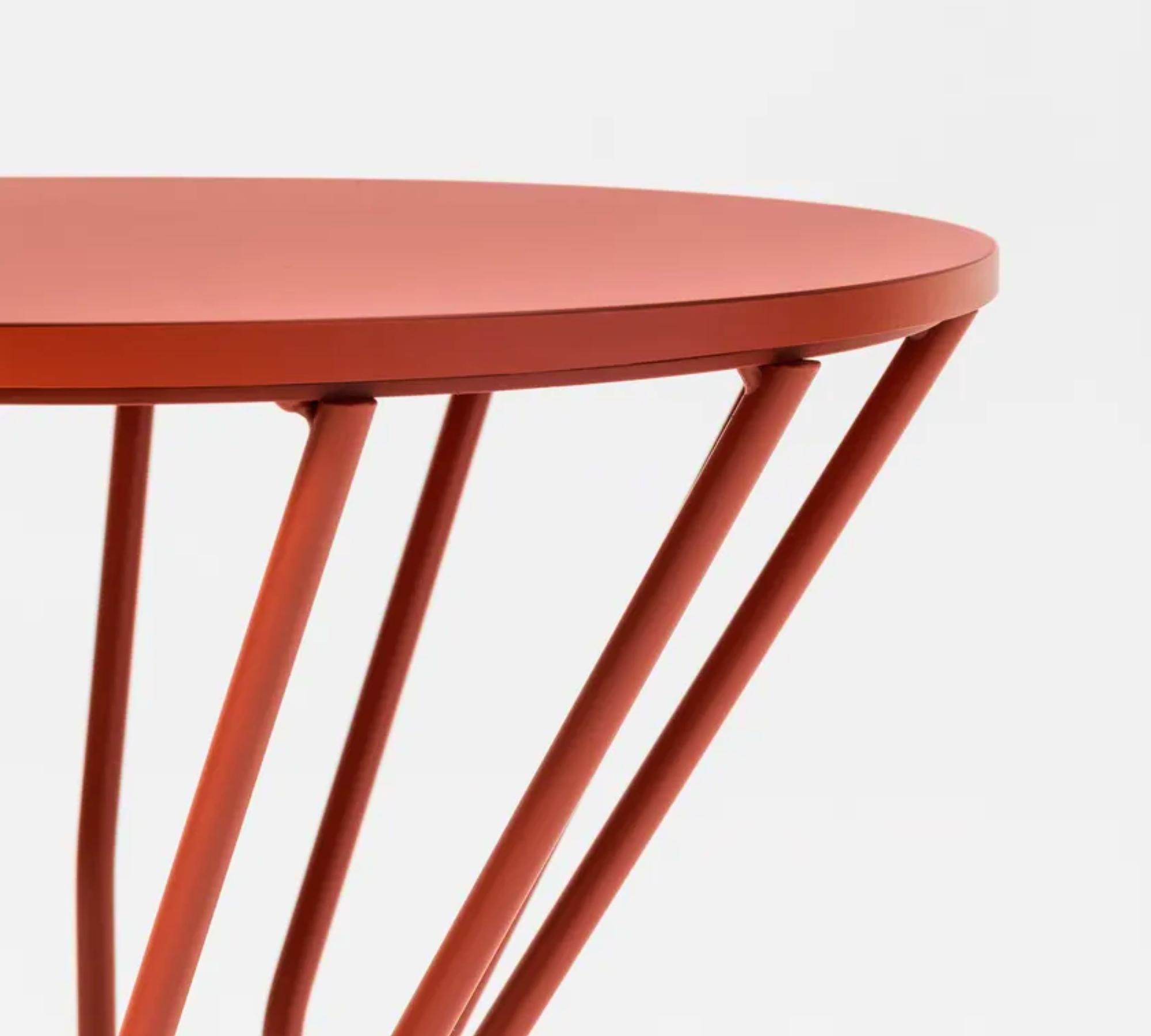 Jump Red Side table Metal Red 1