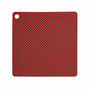 2x Checker Tischset Silikon Rot 0