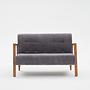 Kemer Sofa Buchenholz Grau 3