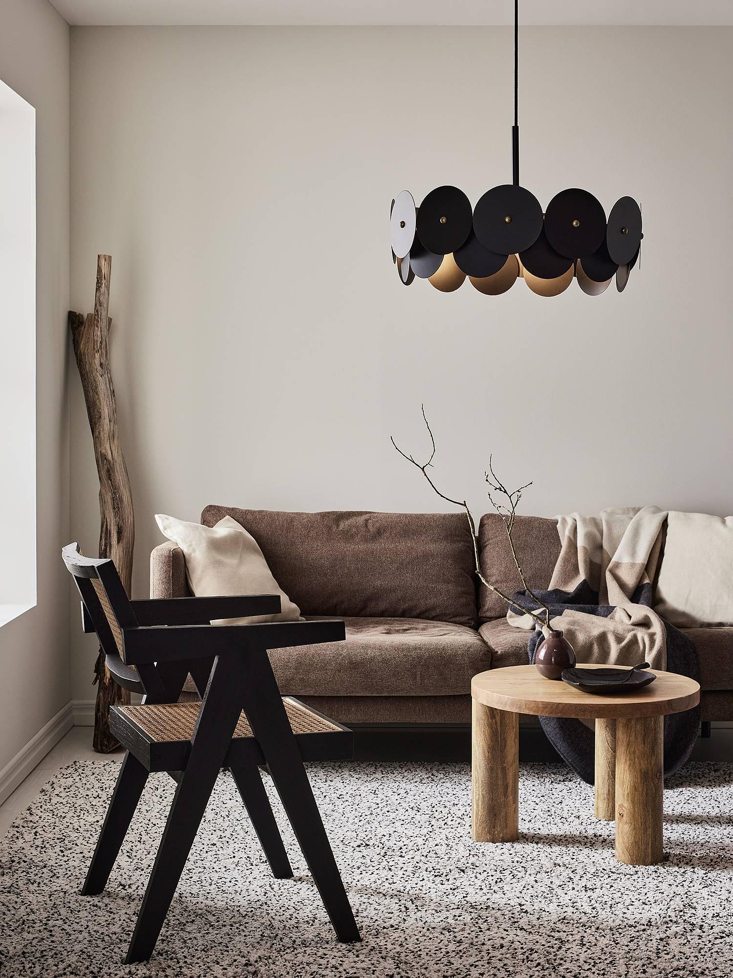 Vegas Pendant Lamp Brass Black 3-light 1