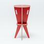 Hocker aus Handarbeit ST Stool Rot 0