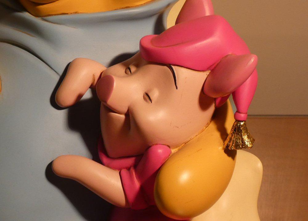  Figur Winnie Puuh & Ferkel Kunstharz Keramik 2000er Jahre 9
