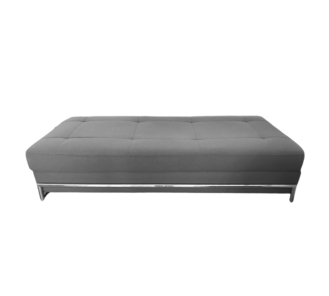 Day Bed Textil Stahl Grau 0