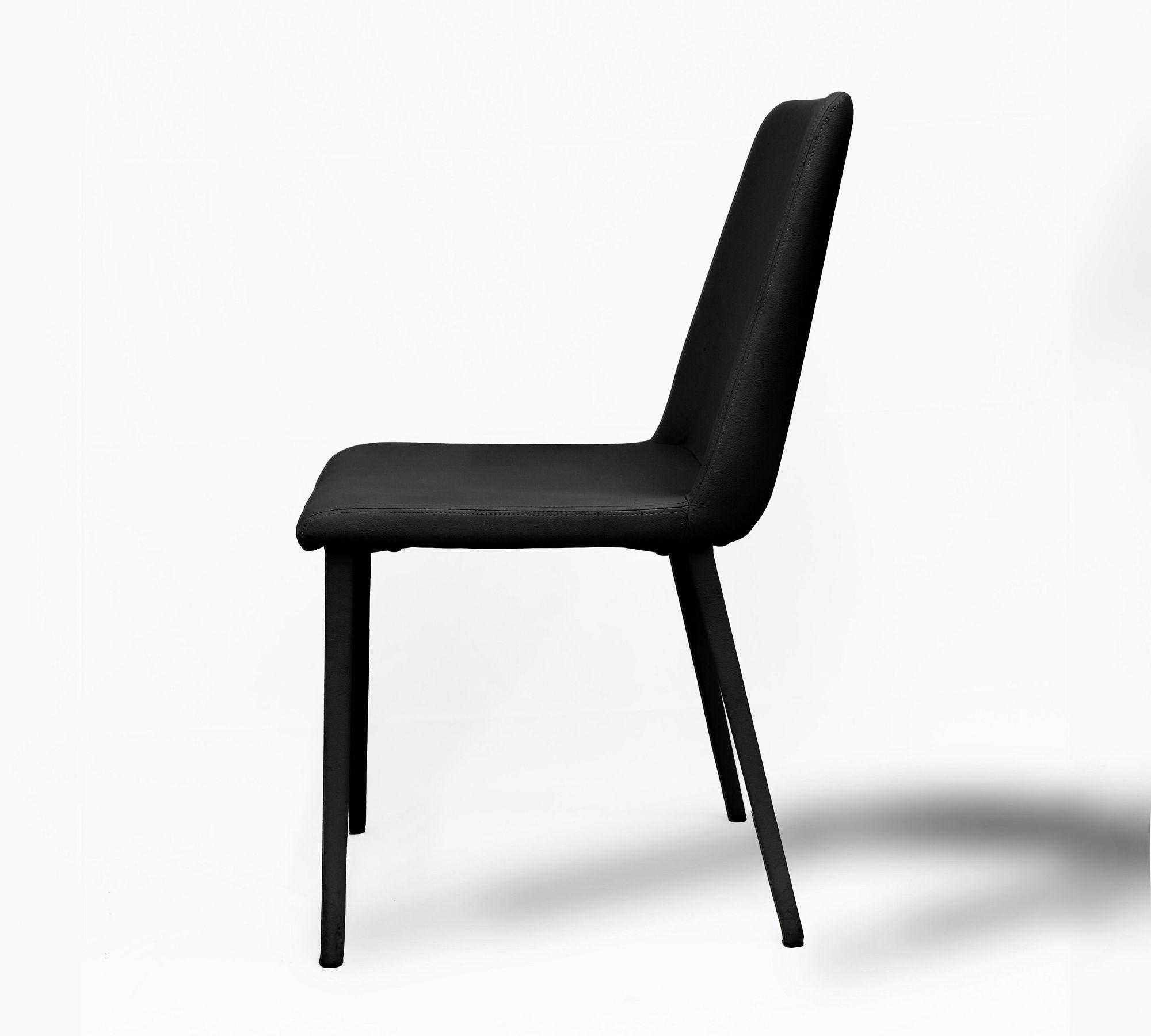 2x Desiree Sedia Metallo Ecopelle Nero 4