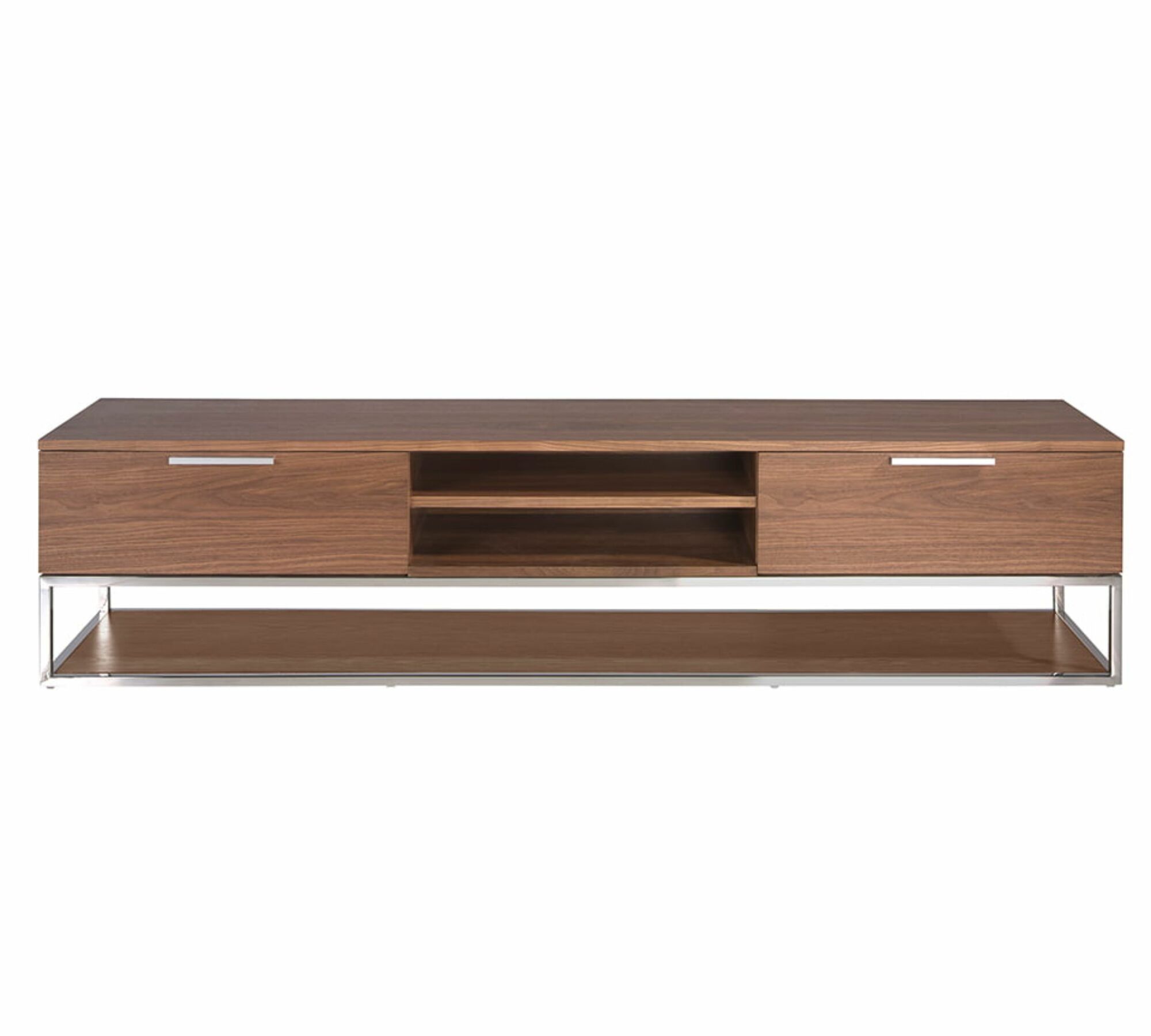 Sideboard Walnussholz Edelstahl Braun  1