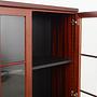 Mahogany display cabinet 1970s 11