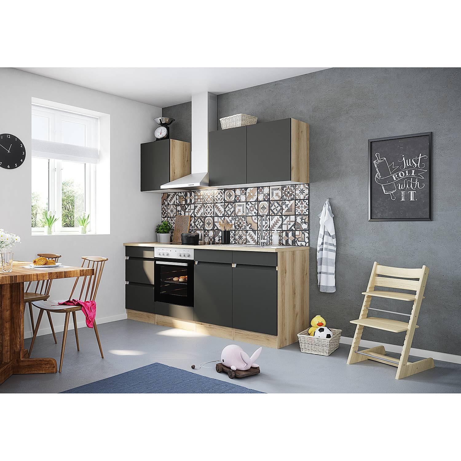 Hängeschrank Optiklar I Anthrazit Breite: 50 cm 2