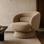 Drehbarer Loungesessel LANARE Taupe 3